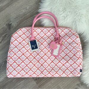 💖✈️ Roller Rabbit x Target Geo Hearts Softside Duffel Bag Pink